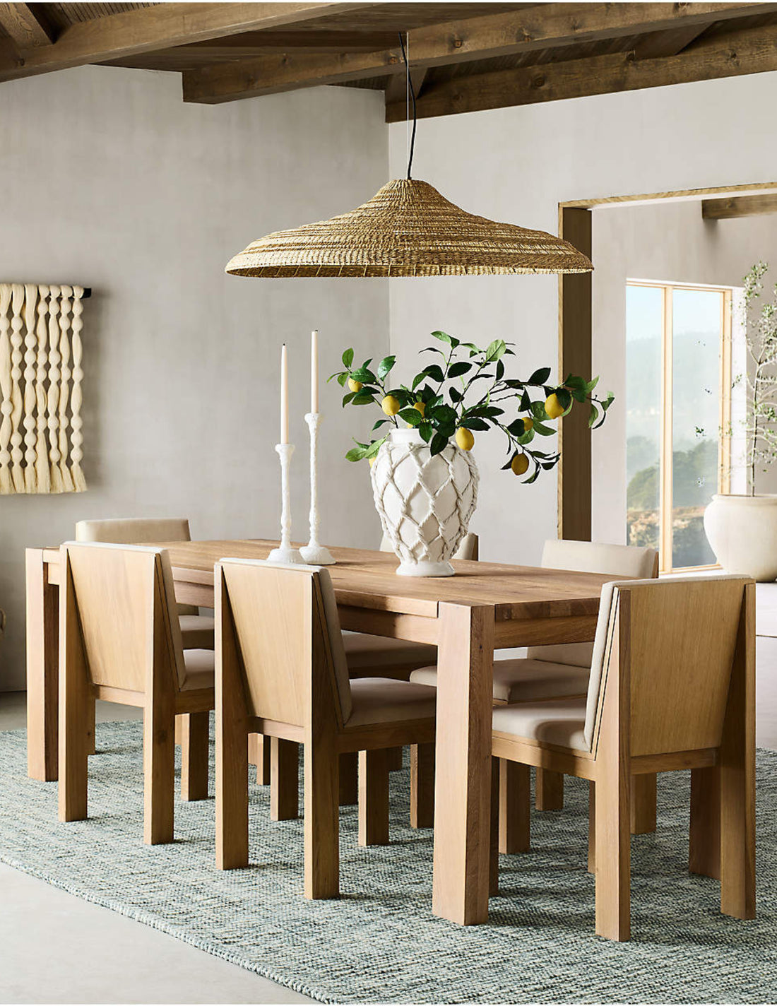 Tonca Solid White Oak Dining Table