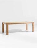 Tonca solid white oak dining table seating up to 8 people