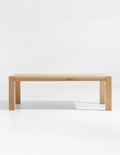 white oak dining table side profile minimalist design