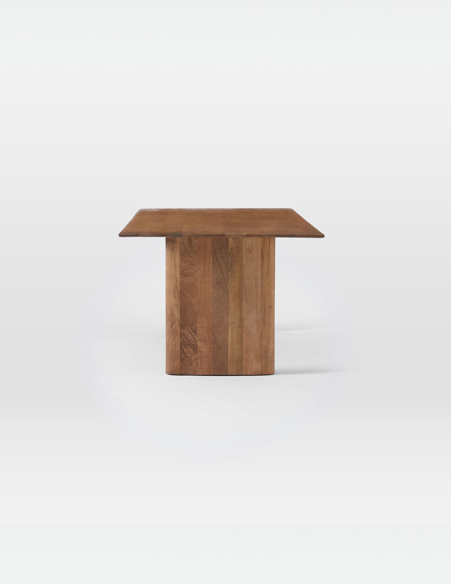 Anthon mango wood dining table side view