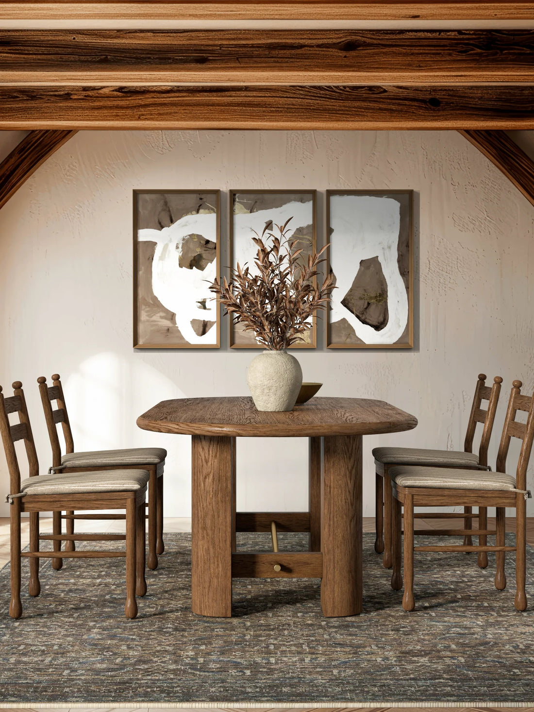 Brooks Oak Dining Table