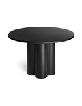 Black ash round wooden dining table modern design